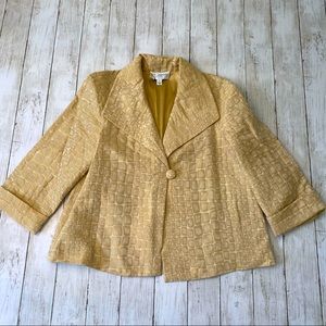 VINTAGE RETRO ST. JOHN GOLD BLAZER